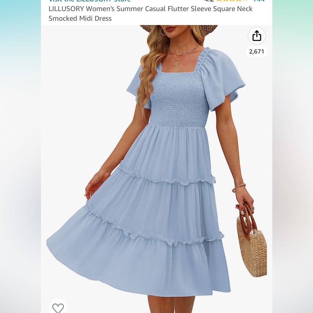 Amazon brand, baby blue, size medium